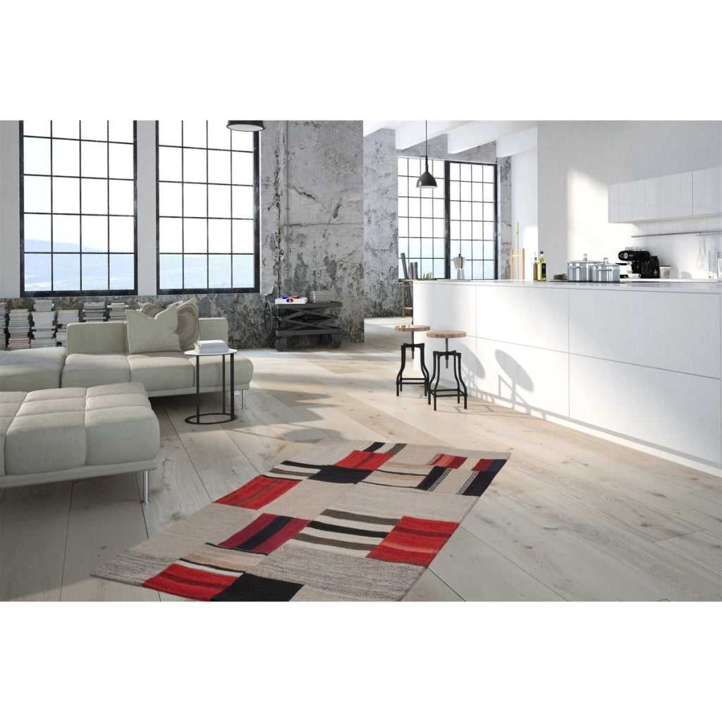 Tappeto Kilim Intenso 230 in lana e cotone multicolore