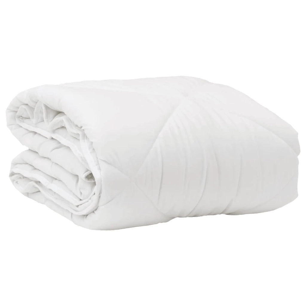 Duvet per Tutte le Stagioni con cuscino 2 pcs Bianco Microfibra 3376548