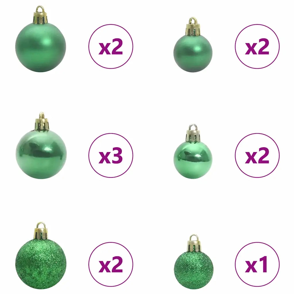 Albero di Natale Artificiale Imbiancato con Luci LED 150 cm 3396814