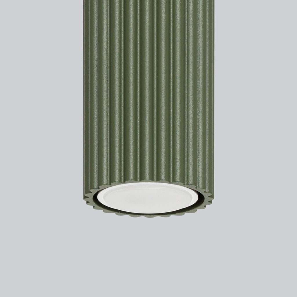 Lampada da soffitto KARBON 40 verde oliva
