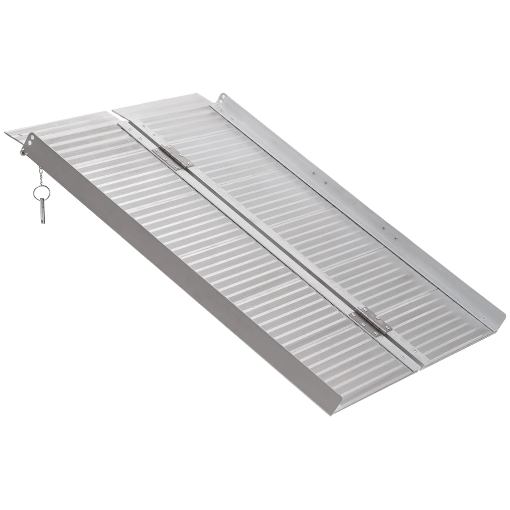 Rampa per sedia a rotelle pieghevole antiscivolo in alluminio ¨C Minimal ¨C 91x74 cm 270 kg