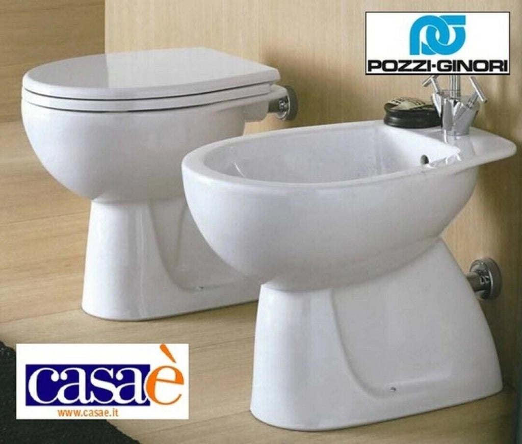 Vaso Wc Colibri 2 Bianco Scarico A Pavimento Senza Sedile Pozzi Ginori - Geberit
