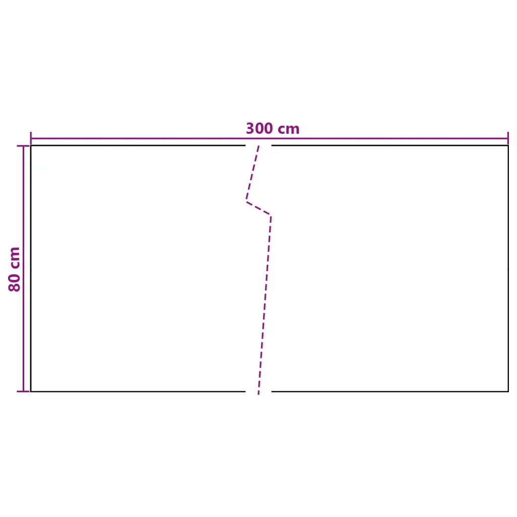 Schermo da balcone Grigio Scuro 300 x 80 cm polyrattan 42032612