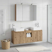 Set di Armadi da Bagno 4 pz Rovere Artigianale 3406422