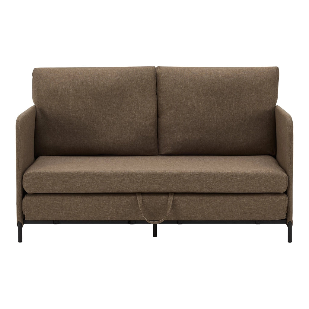 Divano/poltrona trasformabile a 2 posti 78 x 125 x 67 cm marrone 03_0009129