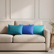 Cuscino con cuscino HEERLEN 6 pz Azzurro Poliestere 925112