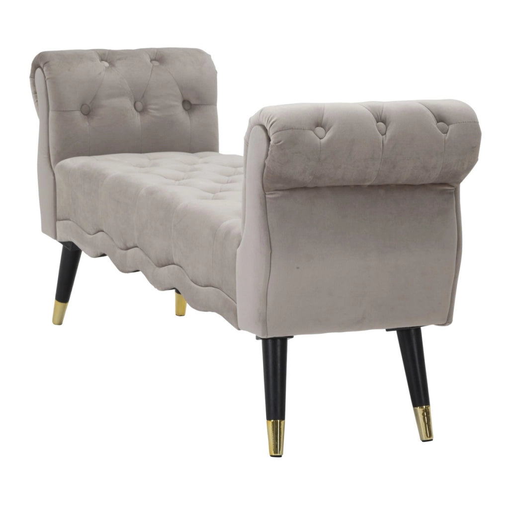 Panca VKH299, Grigio, Legno, 120x40x60 cm