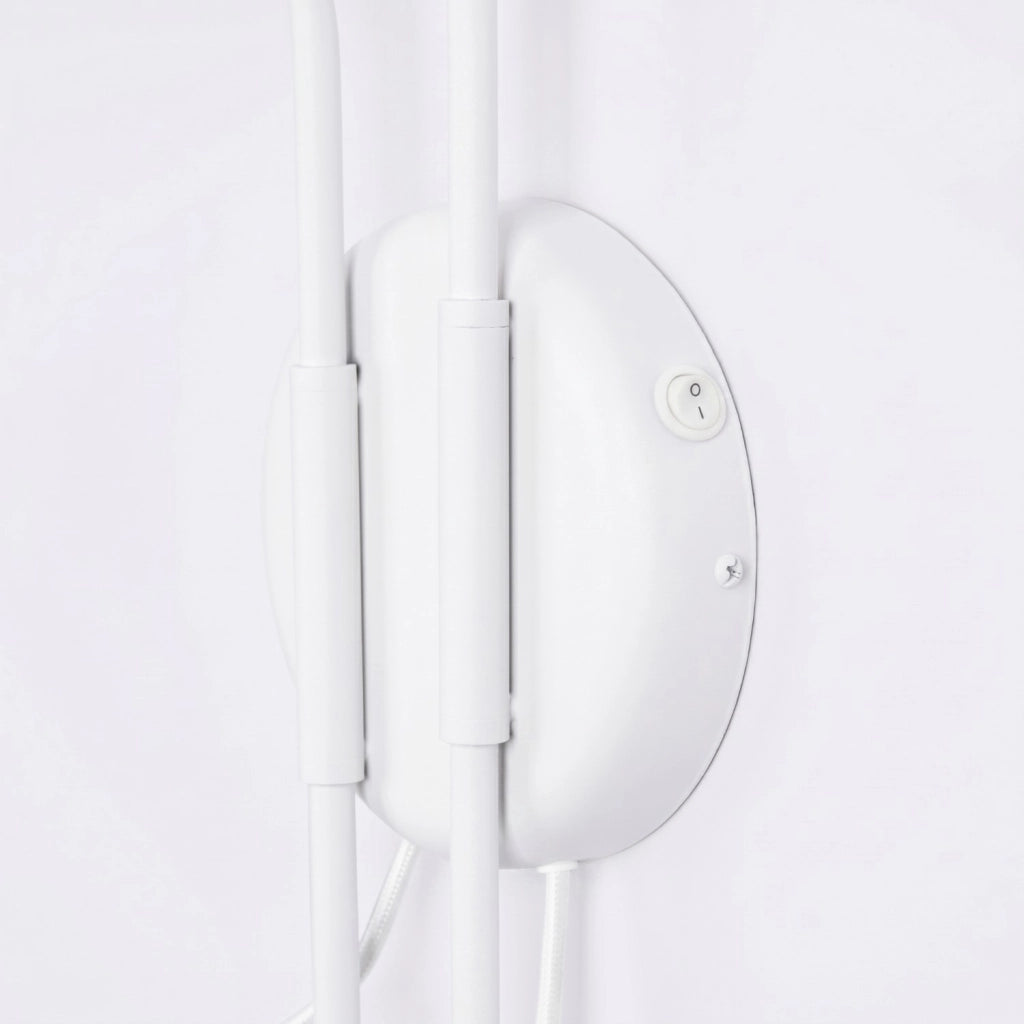 Applique NOX 2 bianco con interruttore