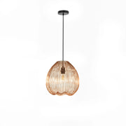 Lampada a Sospensione Jaula in Metallo Ottone Lucido, Diametro 35 cm, Altezza Regolabile, Attacco E27 per Interni - Illuminazione Design