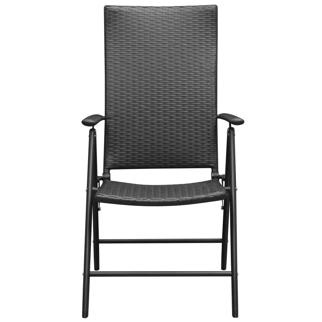 Set da Pranzo da Giardino 5 pz Nero e Marrone