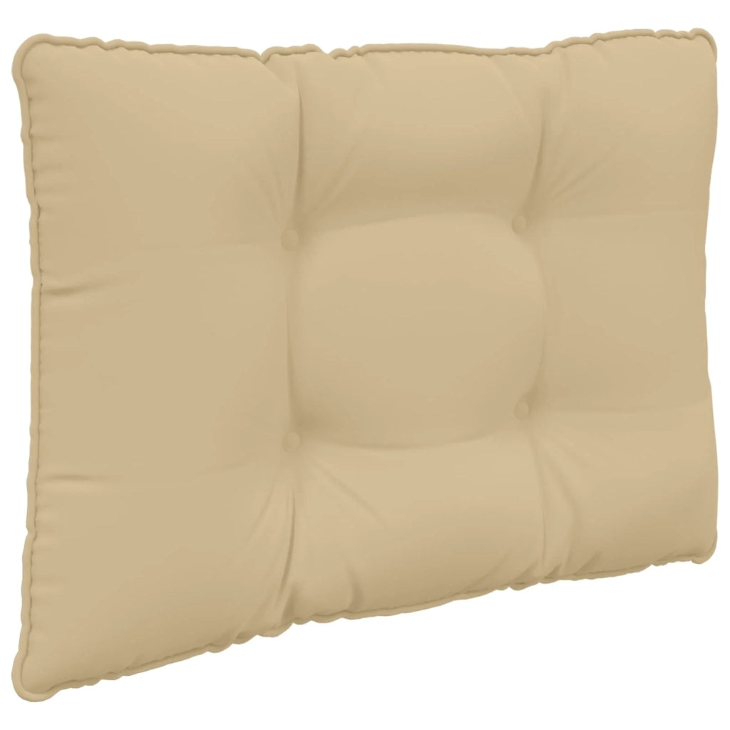 Cuscino per divano da esterno Poliestere Beige 60 x 50,5 cm 900781