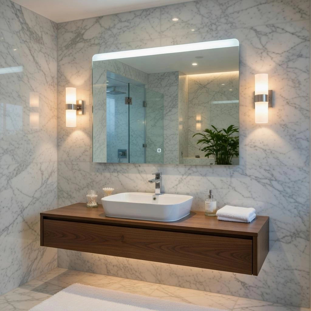 Specchio illuminazione led 100x70 cm mod. ROMOLO