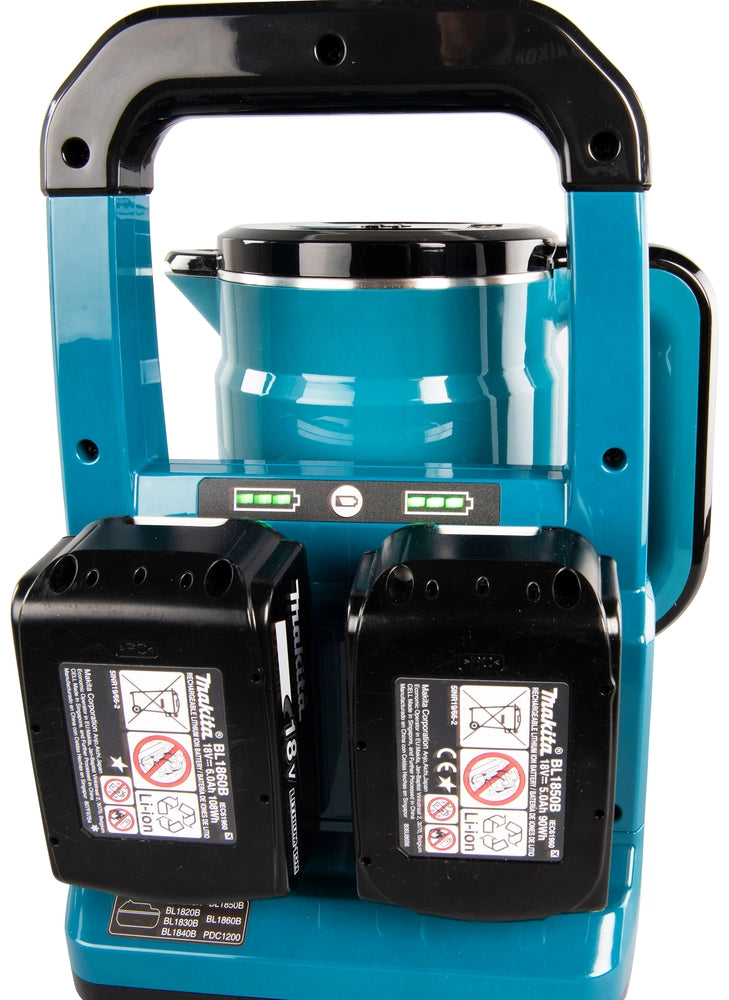 Makita DKT360Z Bollitore cordless LXT 36 V – Bollitore portatile 0,8L Solo corpo