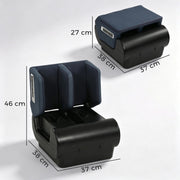 Massaggiatore per gambe 2 in 1 con calore, compressione ad aria e timer, blu