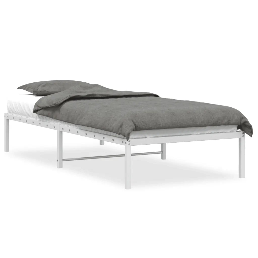 Giroletto-Struttura Letto in Metallo Bianco 90x190 cm