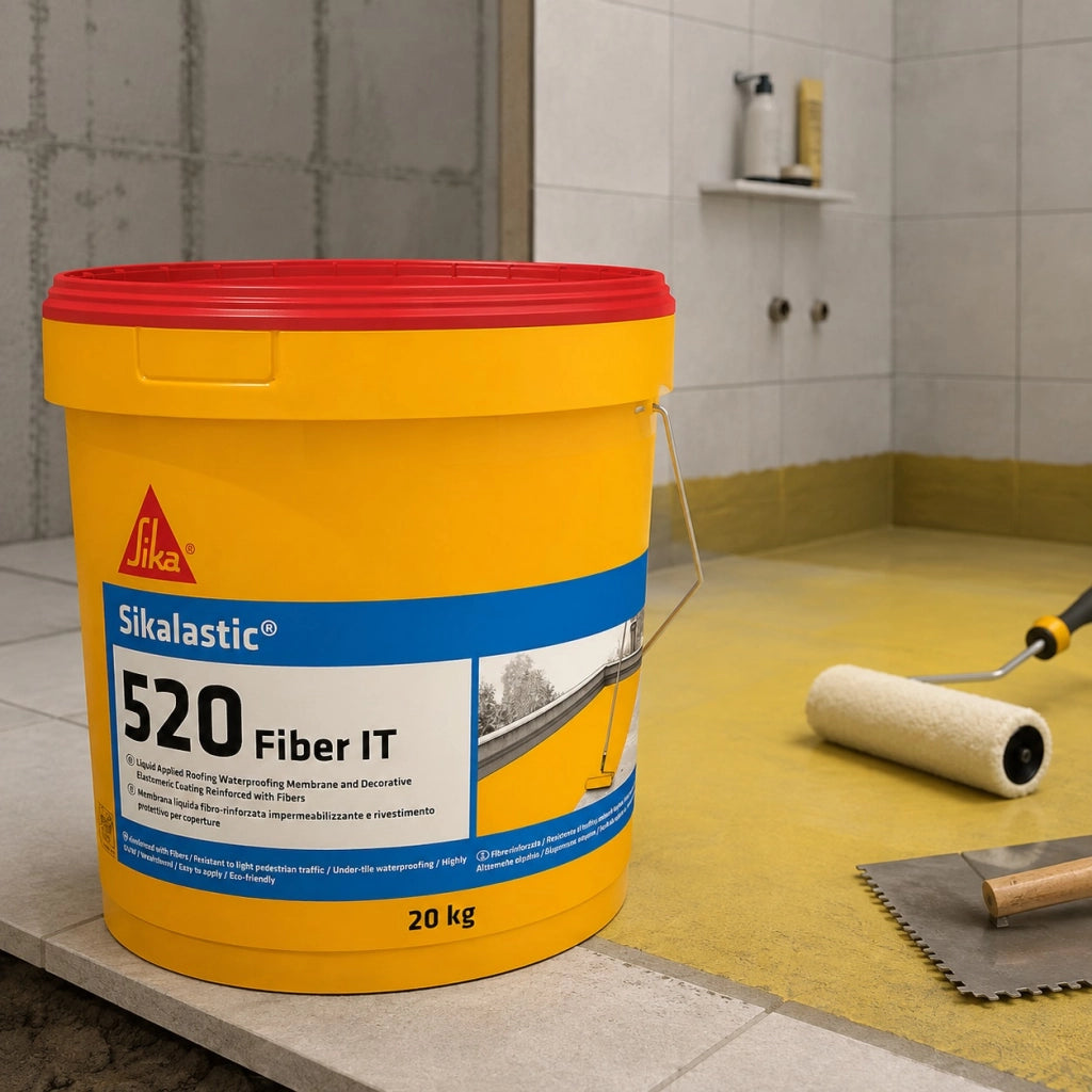 Sika sikalastic 520 fiber it membrana impermeabilizzante elastomerica grigia 20 kg