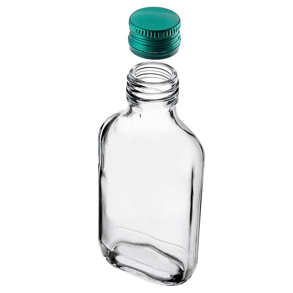 KADAX Flask Bottle 100ml Con Tappo Verde 50pz.
