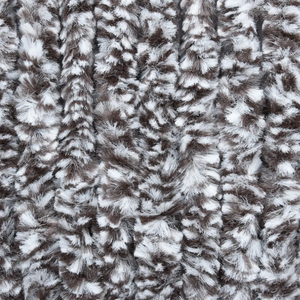 Zanzariera Marrone e Beige 56x185 cm Ciniglia 284276