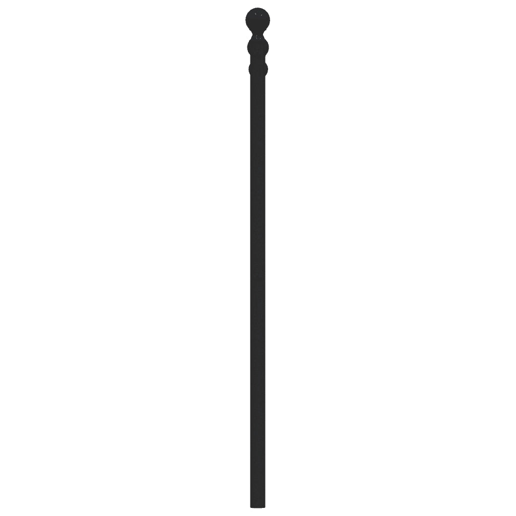 Testiera di Ricambio in Metallo Nero 120 cm 353568
