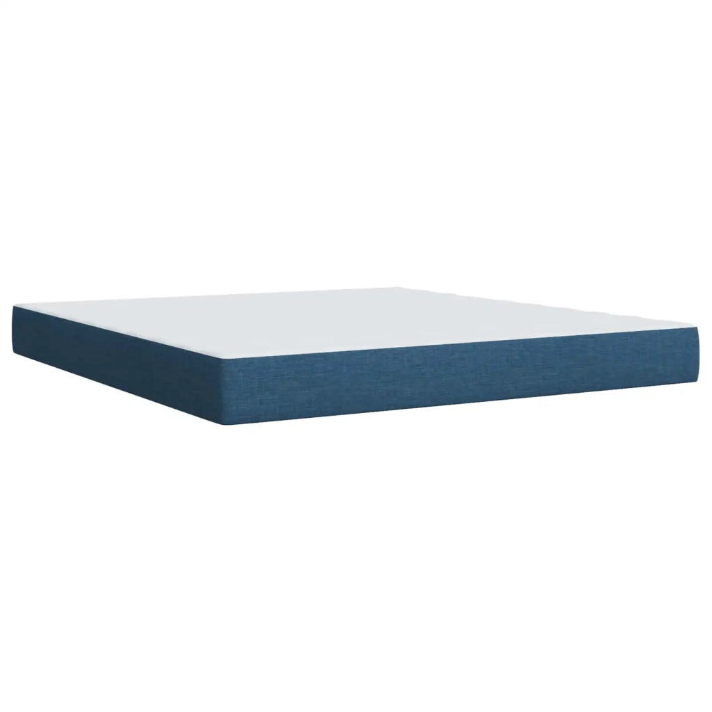 Letto box spring con materasso Blu 180 x 200 cm Tessuto 3454451