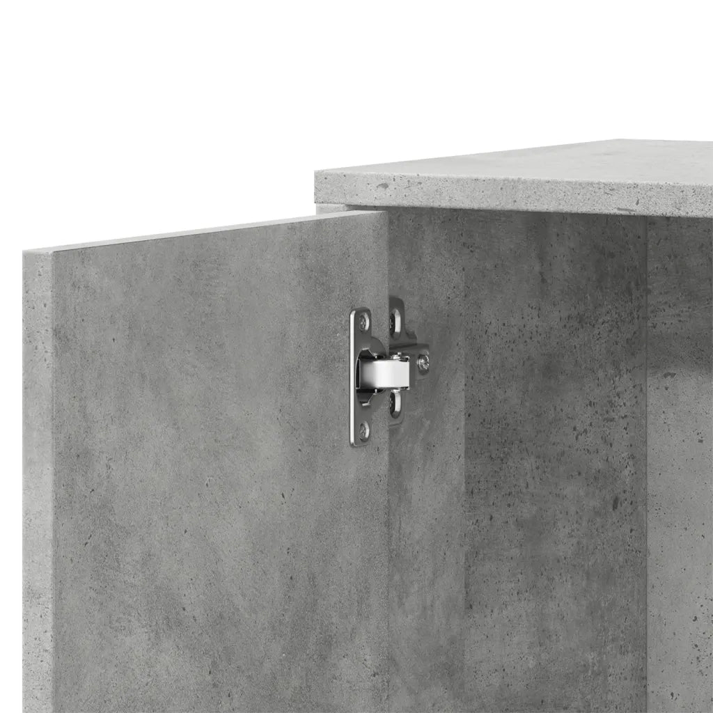 Credenza-Buffet-Armadio da cucina Grigio Cemento 60x31x70 cm in Legno Multistrato 534482