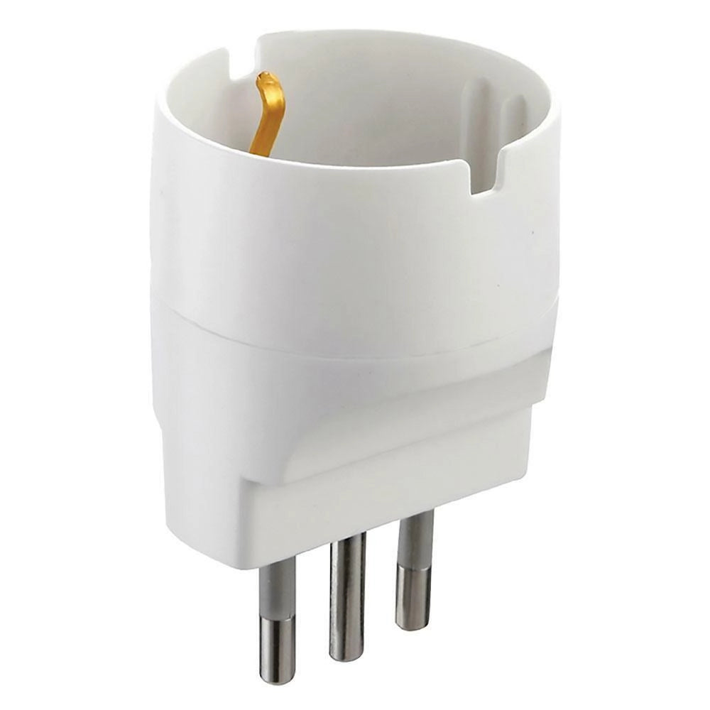Adattatore schuko Singolo Spina 10A bianco