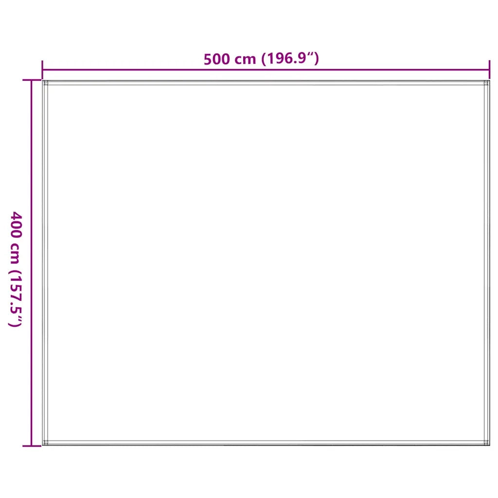 Tappeto da Tenda 400x500 cm Nero 310792