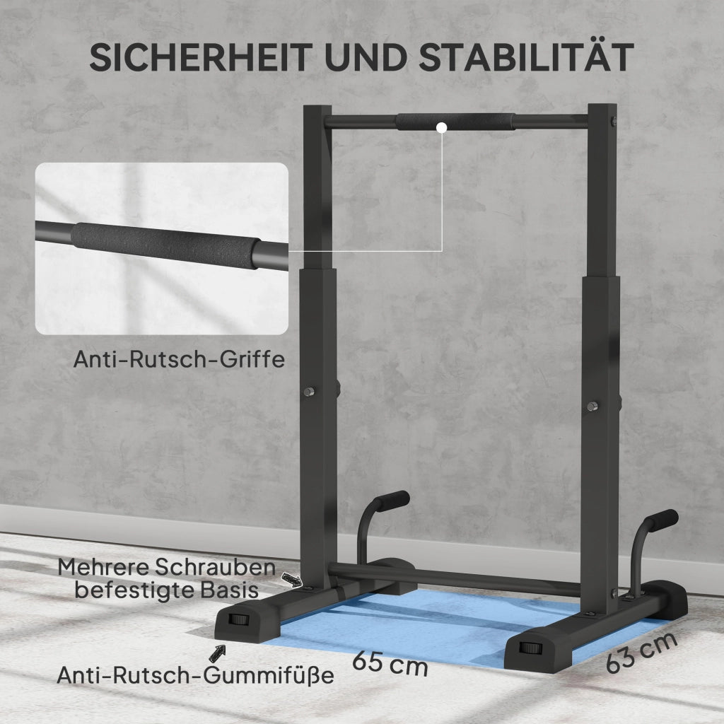 Stazione per Dip ¨C zephmum ¨C 93-117 cm regolabile in altezza, 540 kg, nero