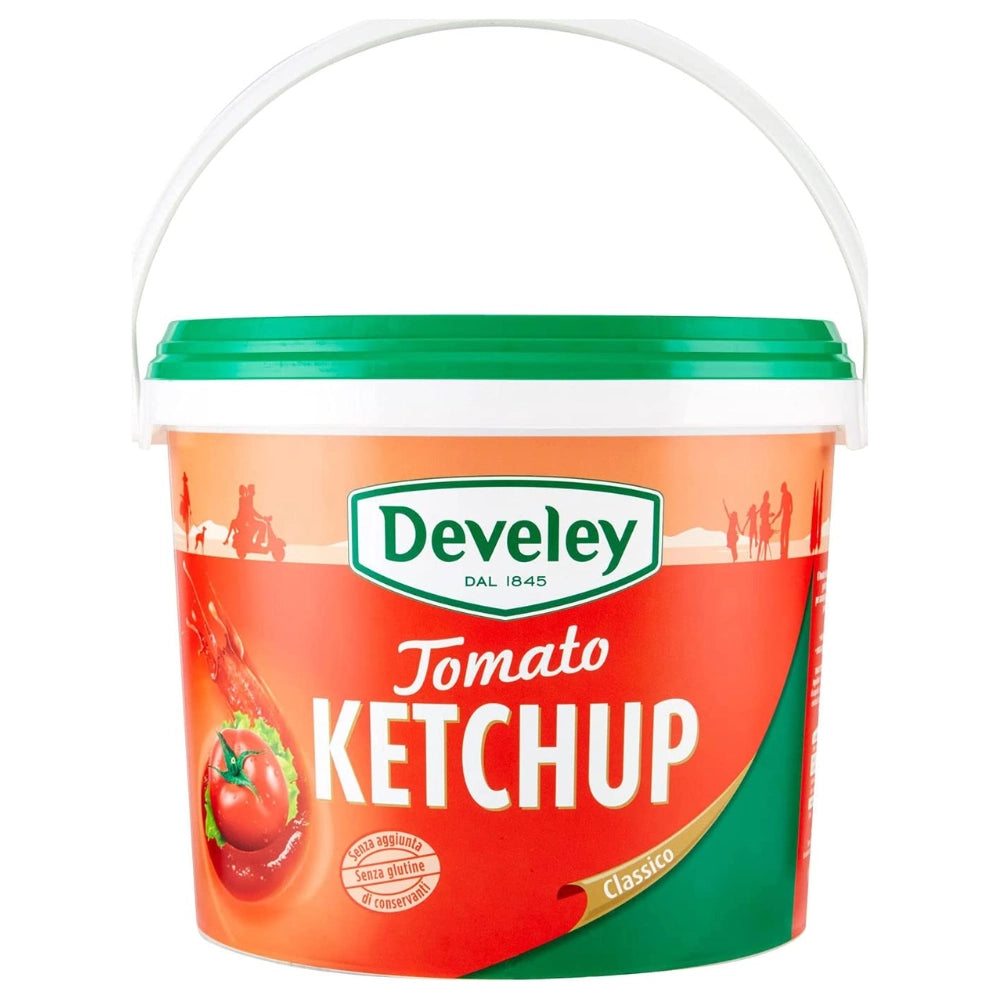 Develey tomato ketchup gusto classico secchiello da 5 kg