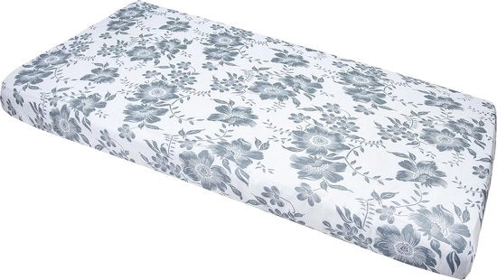 Asciugamano per lettino da bambino in cotone 60 x 120 cm con cinturino elastico