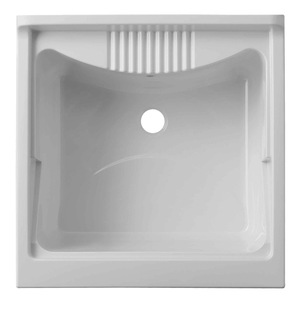 Mobile LAVATOIO in PVC in KIT con chiusura SALVASPAZIO - 45X50 per Interni/Esterni - CR - Col: BIANCO