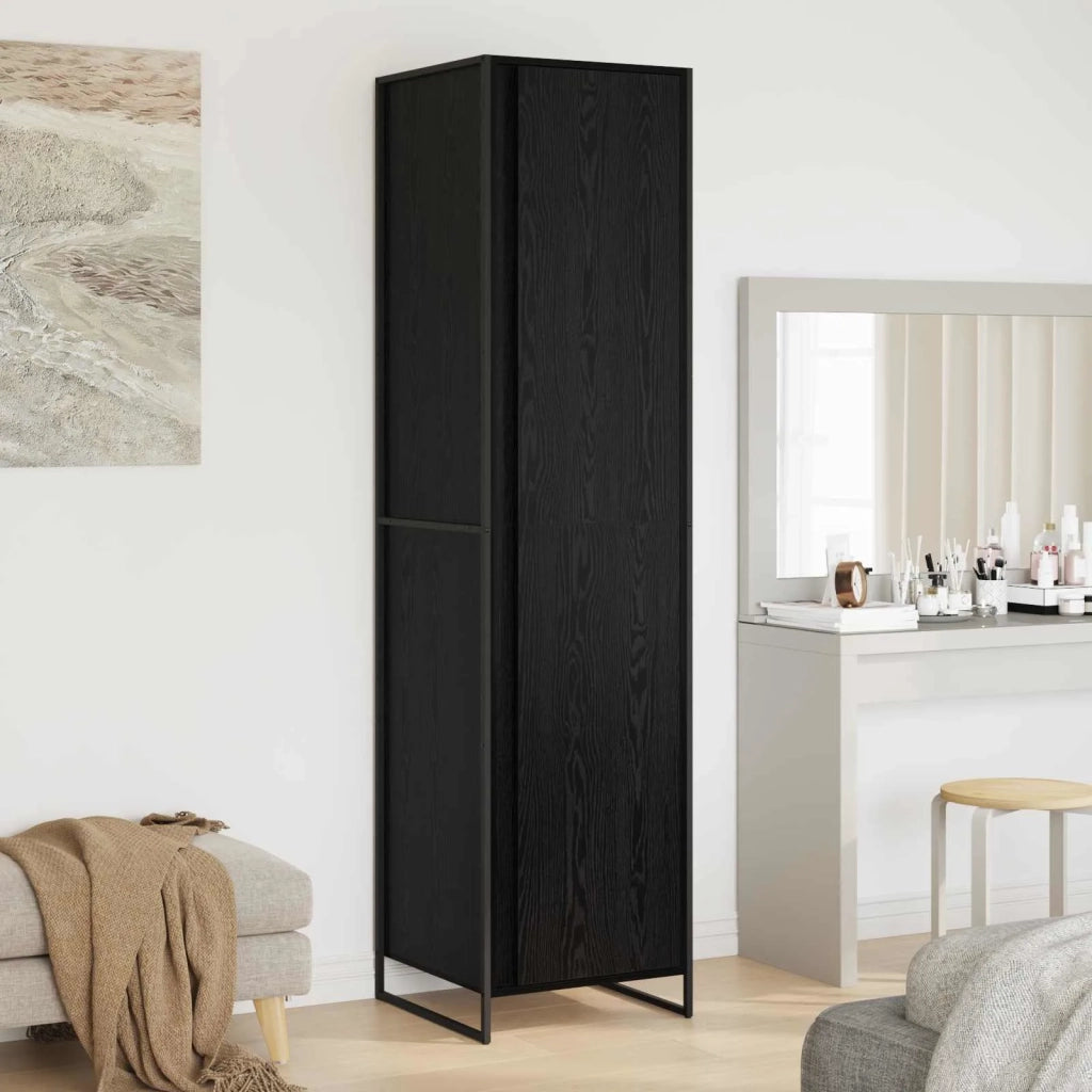Armadio Rovere Nero 50 x 50 x 200 cm Legno multistrato CFW3350921