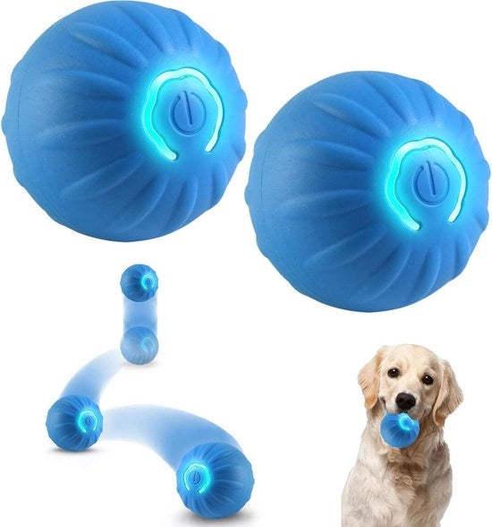 Giocattolo per cani 2 pezzi pallone rotolante - giocattolo interattivo per cani pallone avvolgibile