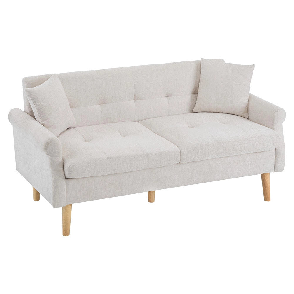 Divano 2 posti - Xylo - chenille con cuscini spessi design moderno