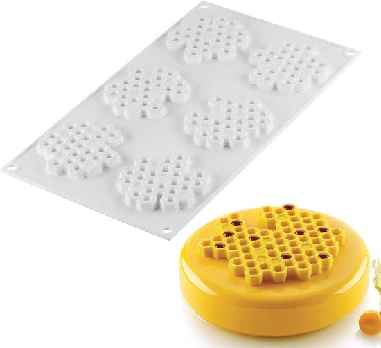 Mat di silicone a forma di miele per decorazione di fondant e torte