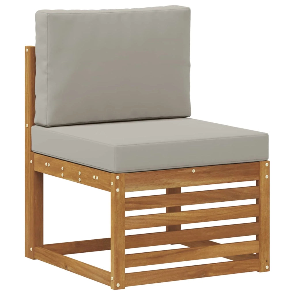 Set divano sezionale con cuscino 9 pcs Grigio Naturale e Chiaro 3375326