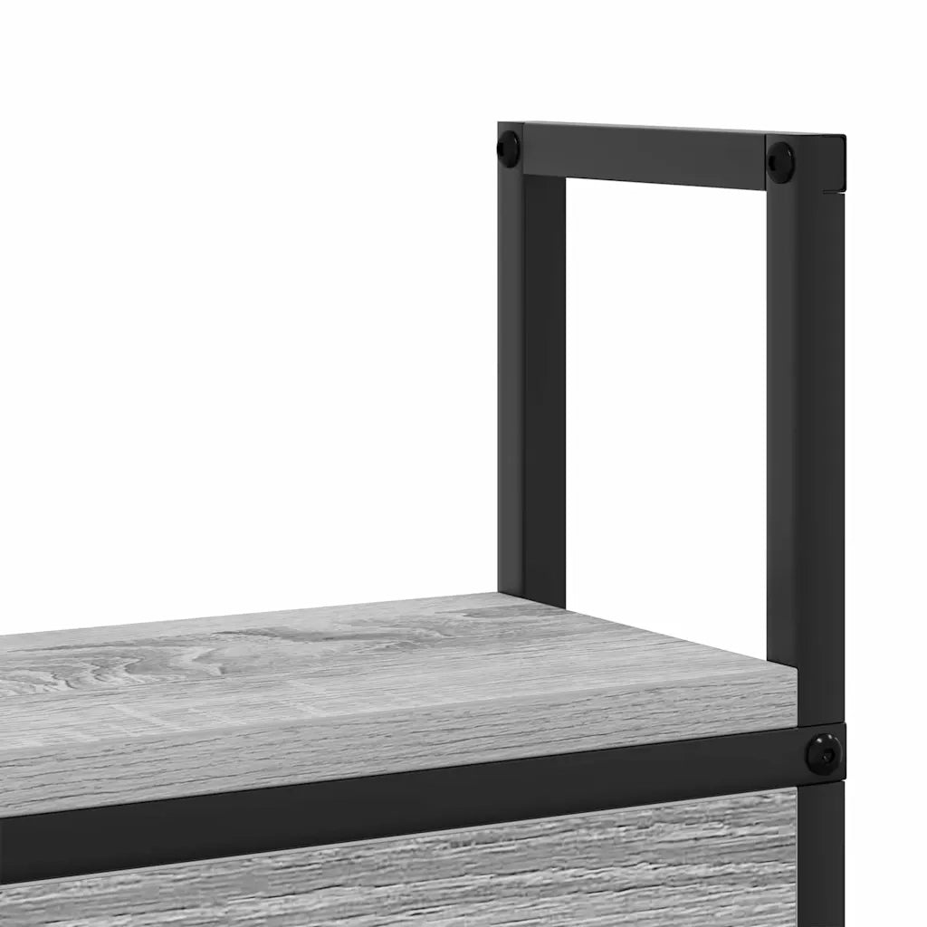 Testiera | Testata con Stazione di Carica e Storage Grigio sonoma