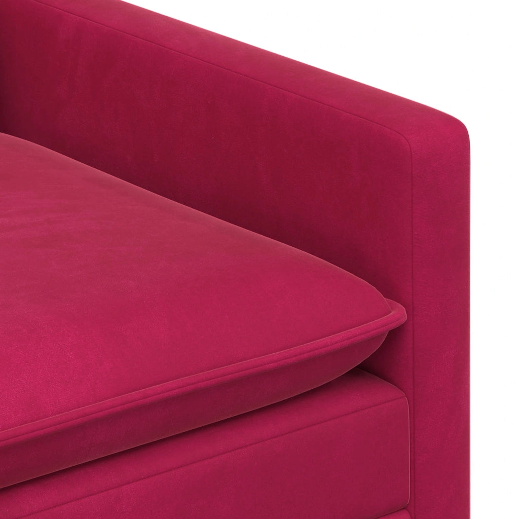 Set di divani 2 pcs Rosso Vino Velluto 3417071