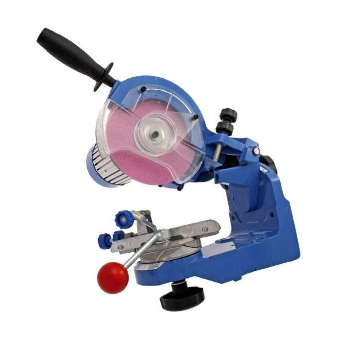 BRUMAR 018780 Affilacatene Elettrico Professionale 230 W compatibilita' 1-4'' .325'' 3-8'' .404s'' rotazione 35° SX DX con lampada colore Blu