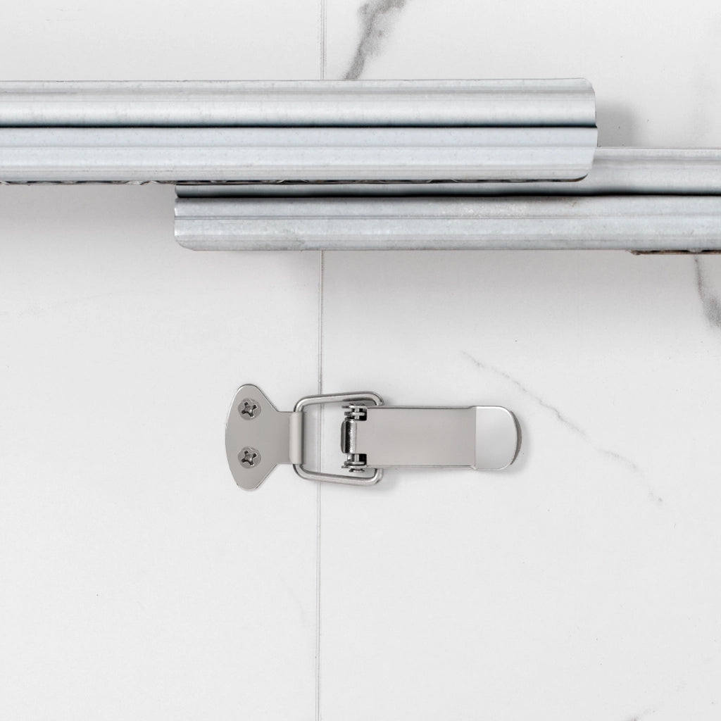 Tavolo allungabile per cucina e sala da pranzo con tre piani estraibili ruote nascoste LED e prese USB Type-C bianco e nero