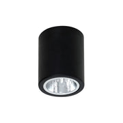 Spot soffitto rotondo Ø9cm nero E27 15W Downlight Luminex