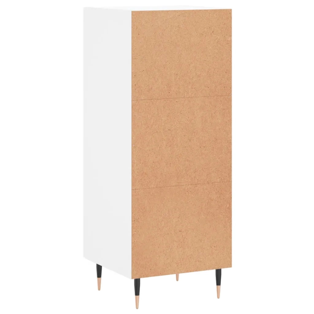 Credenza | Madia | Buffet da pranzo | Armadio da pranzo Bianca 34,5x34x90 cm in Legno Multistrato