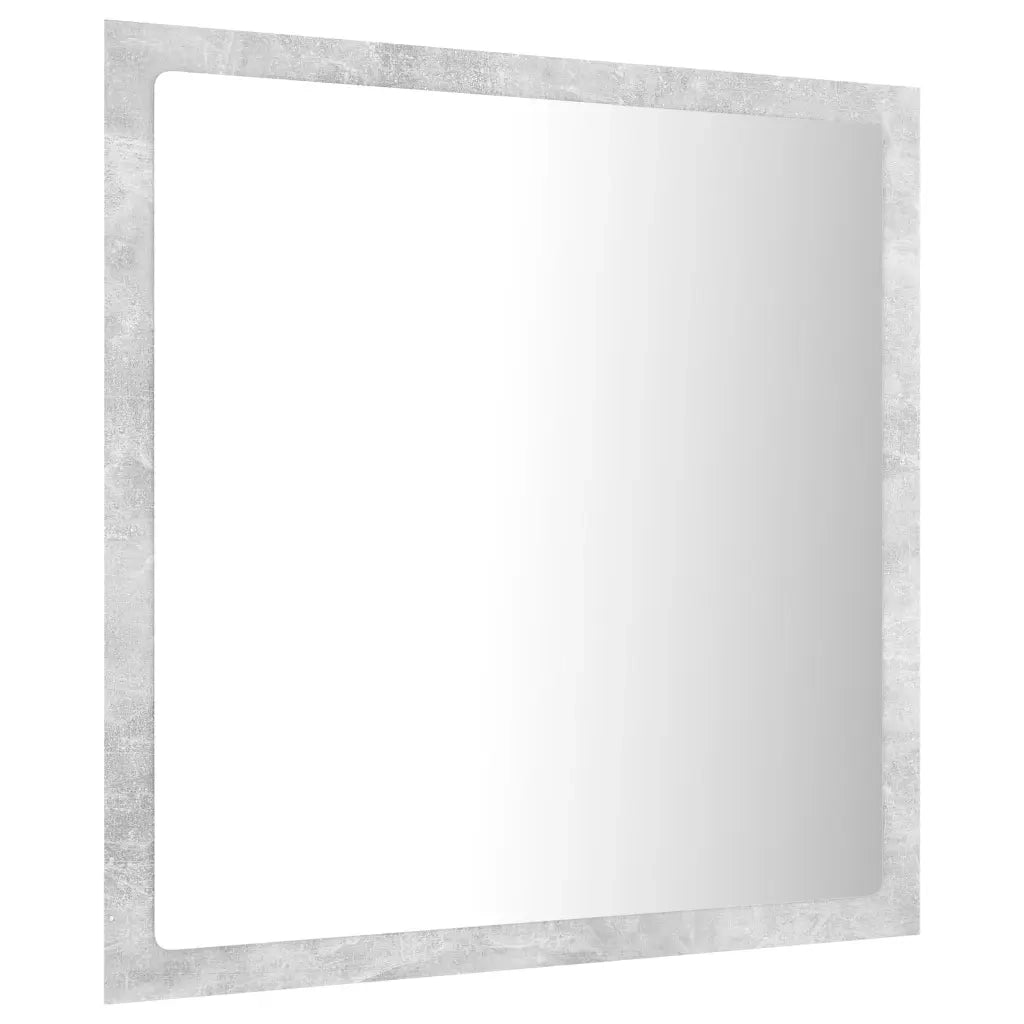 Specchio da Bagno a LED-Specchio per Bagno Grigio 40x8,5x37 cm in Acrilico