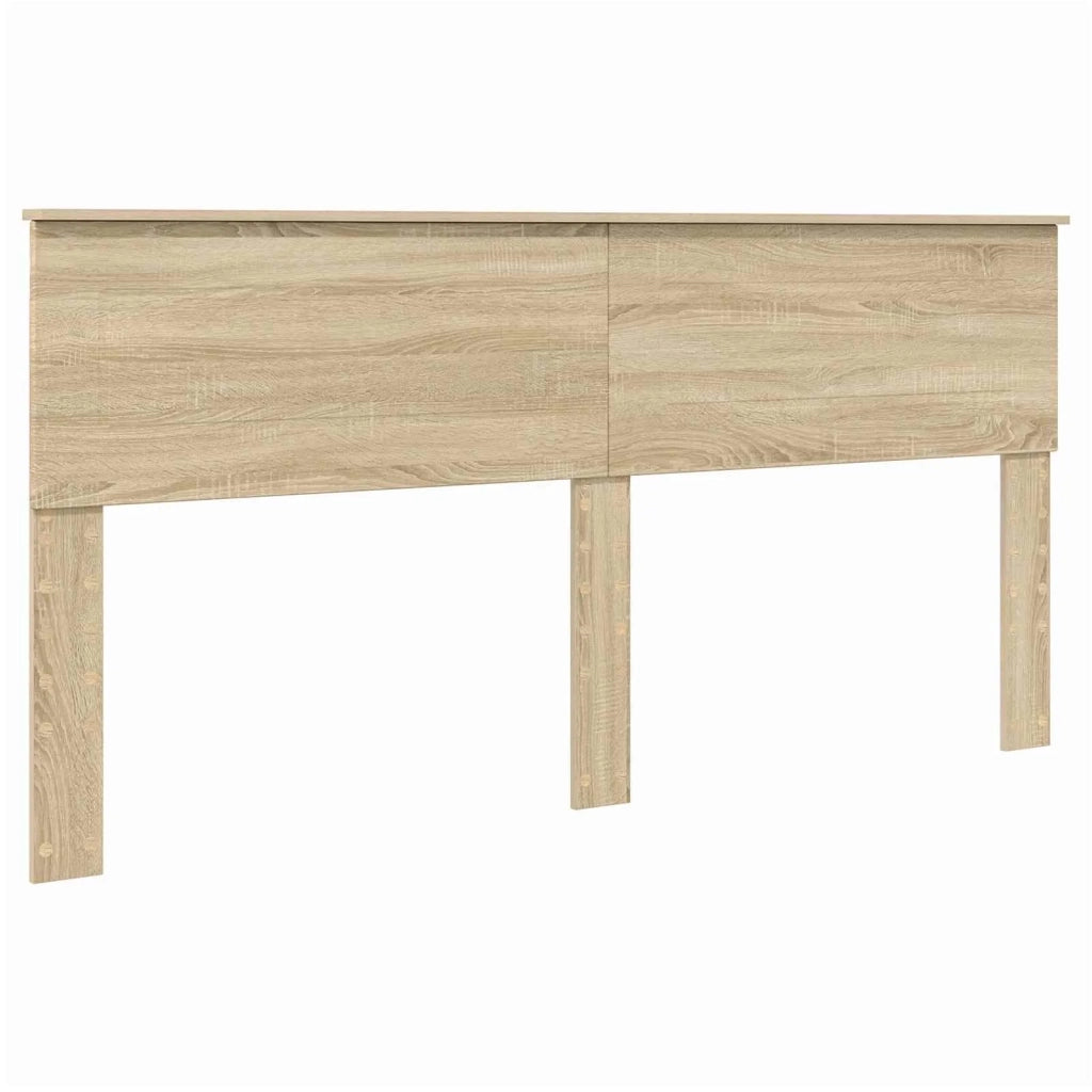 Struttura del letto con testiera Rovere Sonoma 200 x 200 cm