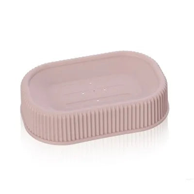 Porta sapone da appoggio rosa in plastica Ring
