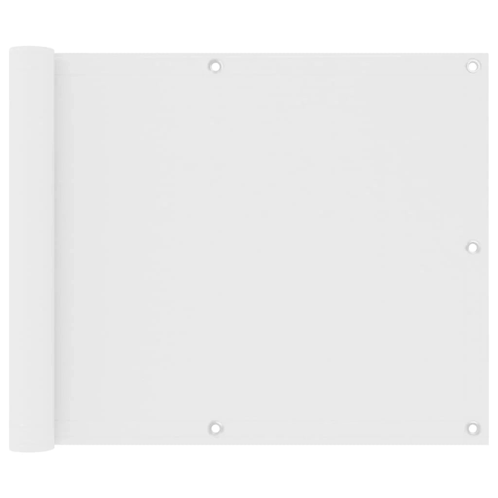 Paravento per balcone 75 x 500 cm tessuto oxford bianco 02_0010053