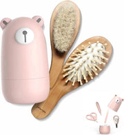 Set di forbici per capelli per bambini, kit di manicure e pedicure per bambini con astuccio carino, cura della salute per neonati, bambini e nuovi genitori, regalo per il bagno