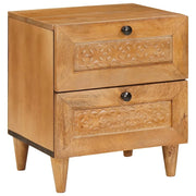 Comodino | Armadio da Notte | Mobiletto da notte Marrone Chiaro 40 x 33 x 46 cm
