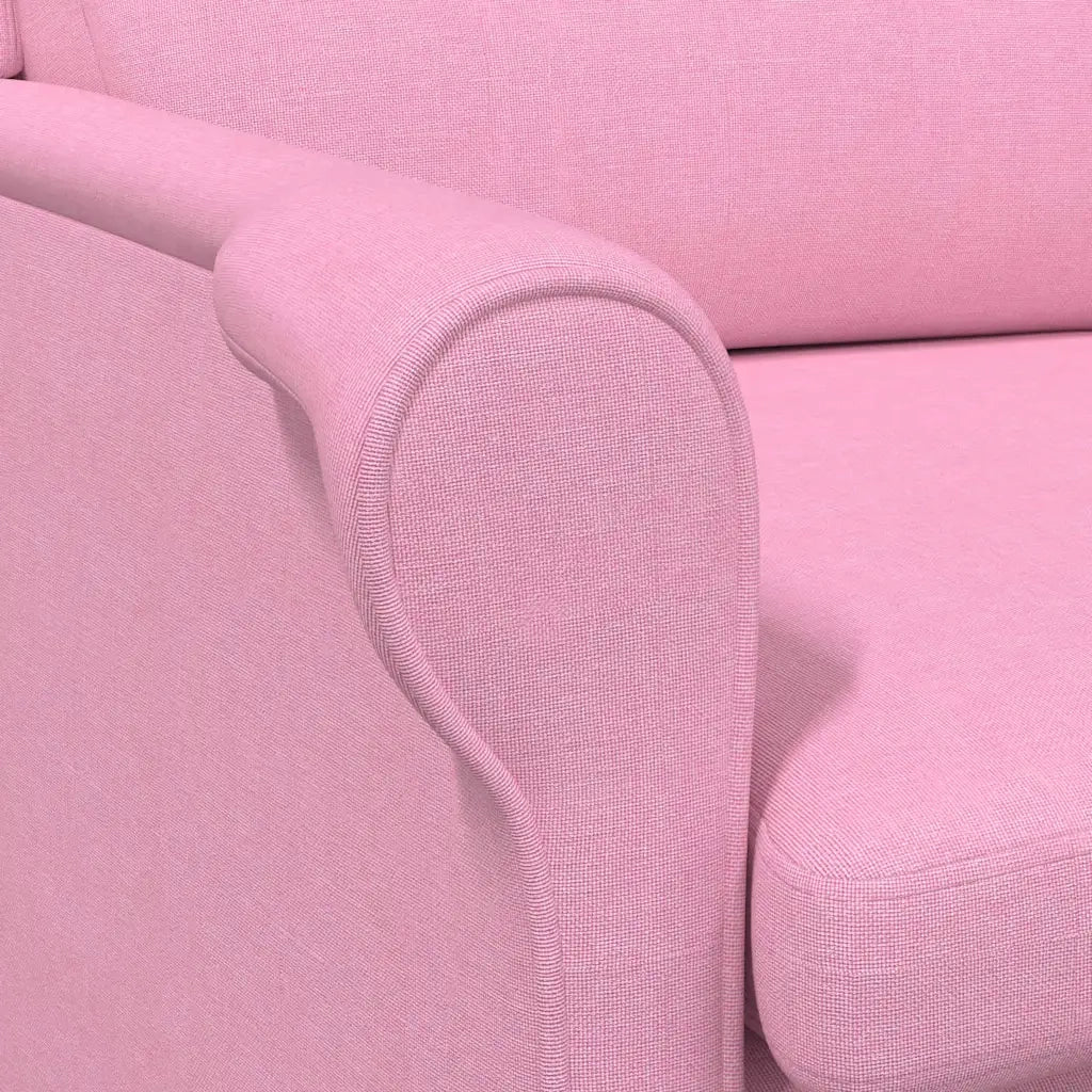 Divano Sedia-Poltrona Rosa Tessuto 889991