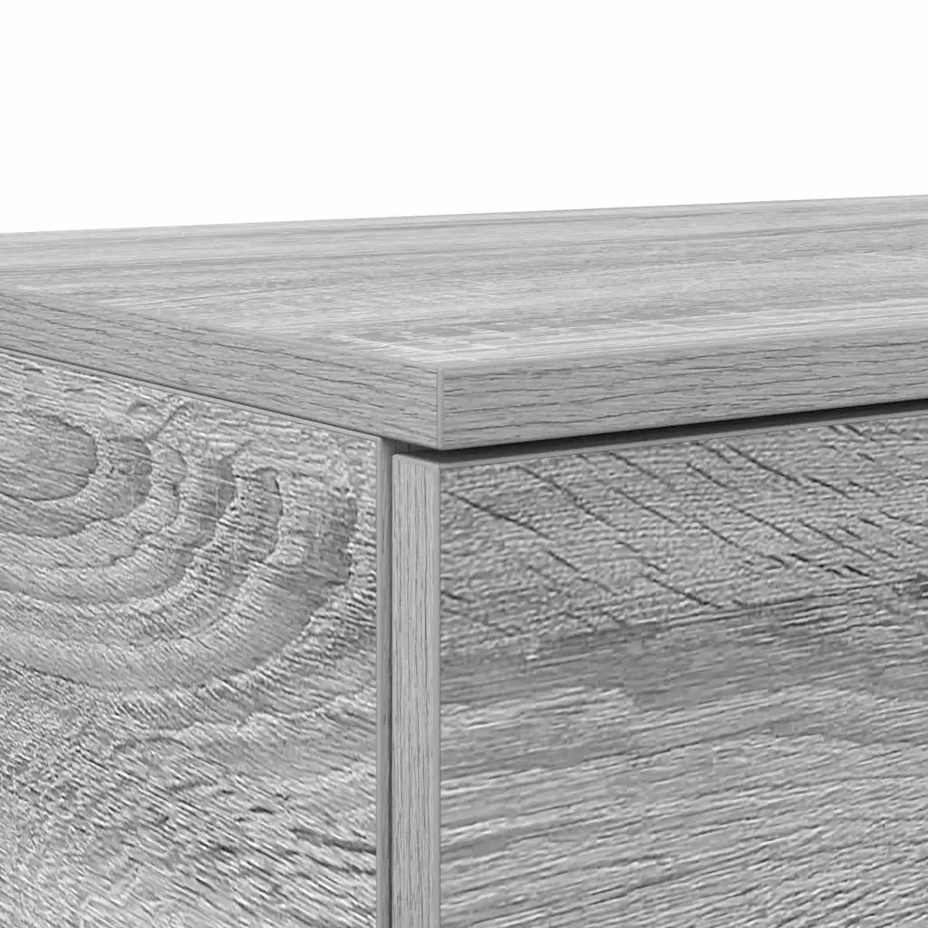 Cassetti per letto | Comodino | Armadio da Notte | Mobiletto da notte Grigio Sonoma 100 x 36,5 x 16,5 cm